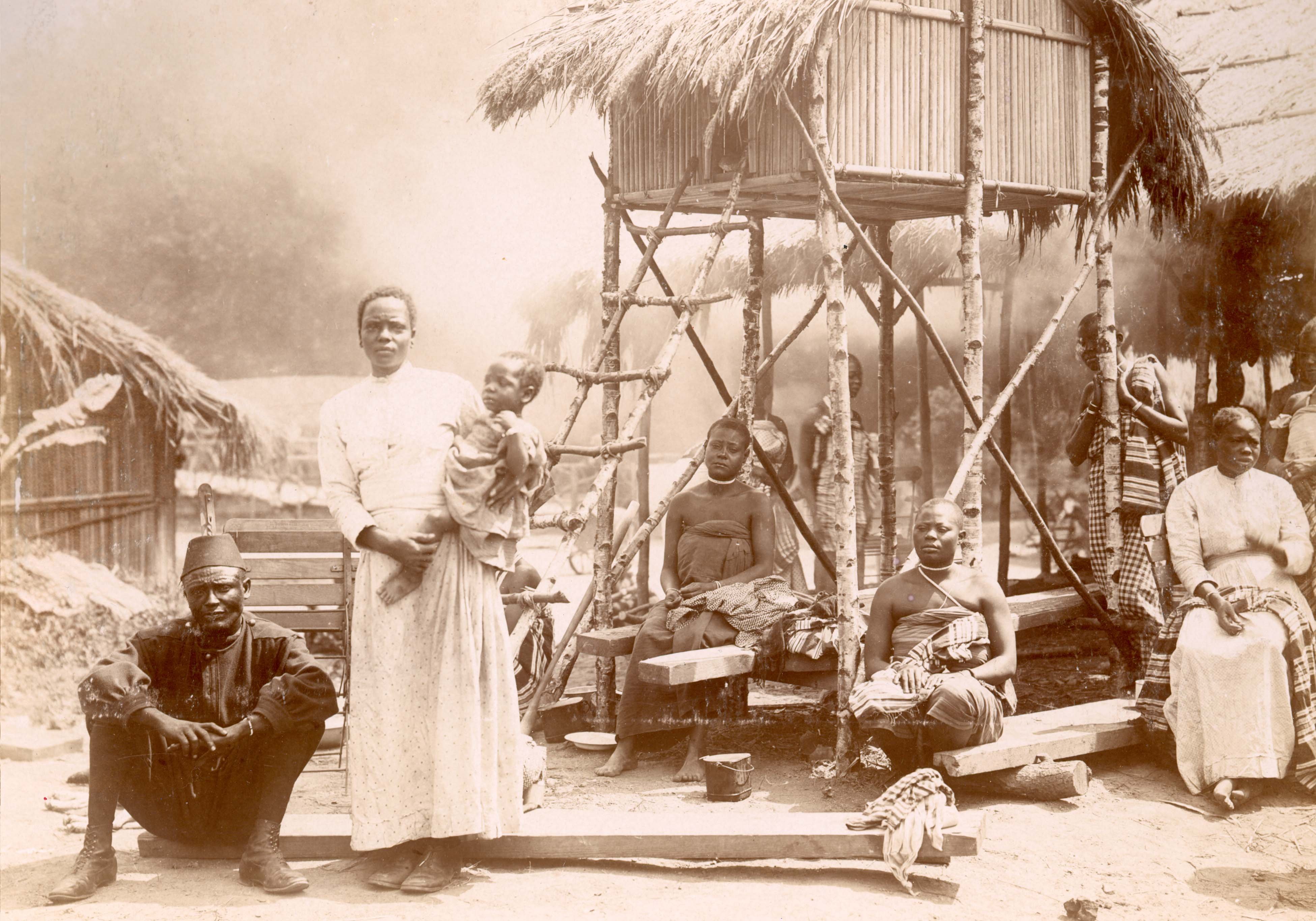 Конголезцев заставили стать экспонатом людей в «зоопарке» Бельгии в 1897 году