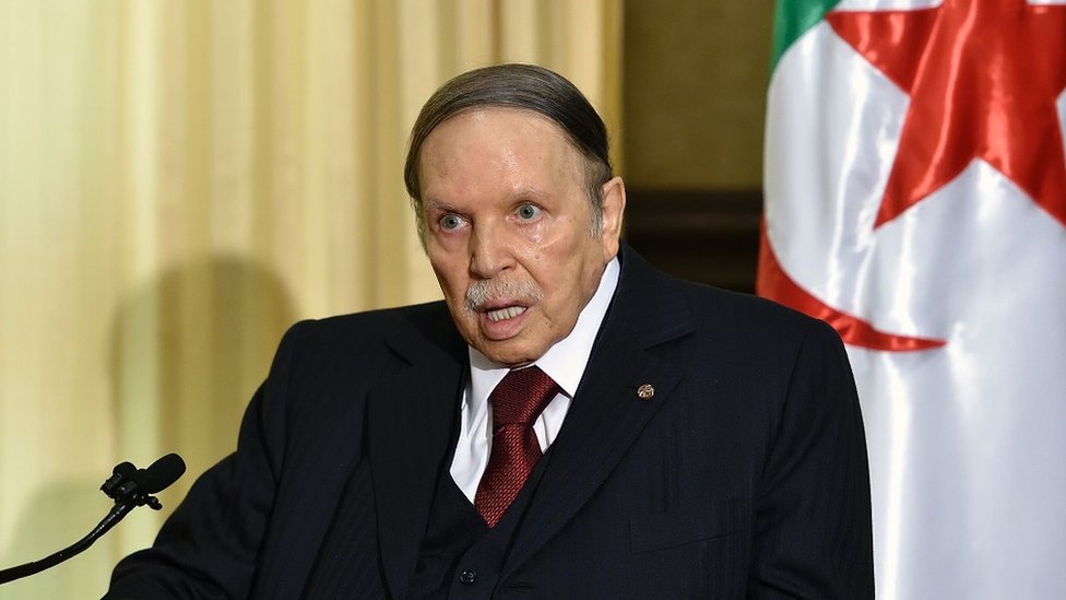 El presidente de Argelia, Abdelaziz Bouteflika, en una de sus pocas apariciones en público en 2016