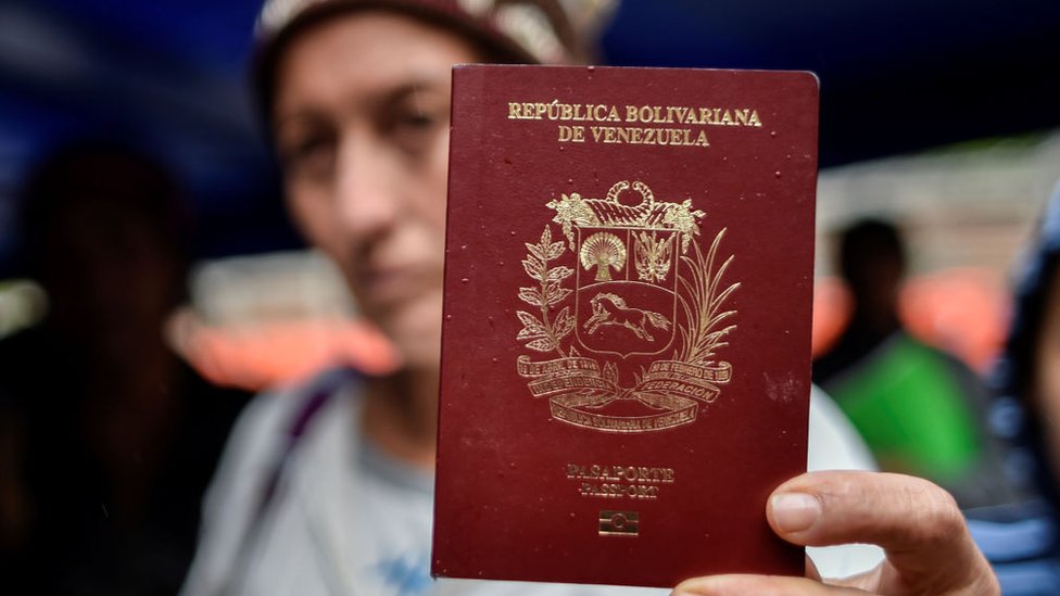 pasaporte venezolano.