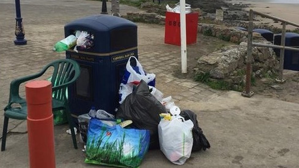 Помет оставлен в Rest Bay, Porthcawl