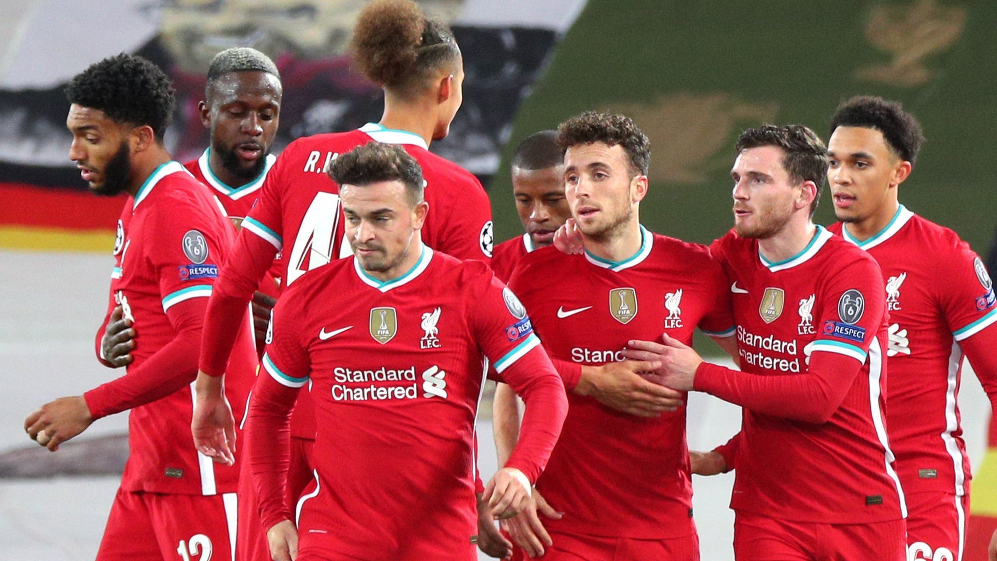 Liverpool 2-0 FC Midtjylland: Diogo Jota and Mohamed Salah score in Reds win