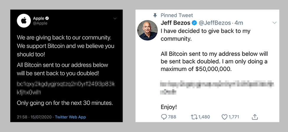 Apple and Jeff Bezos tweets