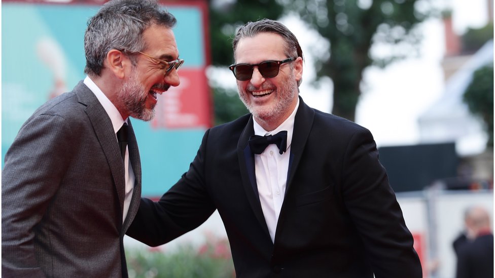 Тодд Филлипс и Хоакин Феникс на Венецианском кинофестивале, 7 сентября 2019 г.