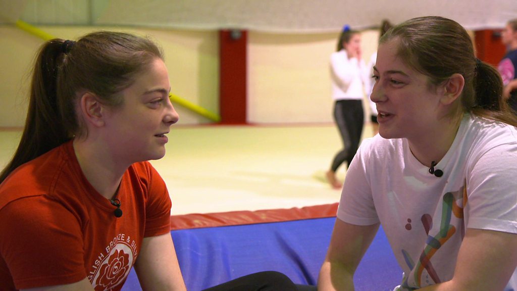 Tumble-tastic twins reunite - CBBC Newsround