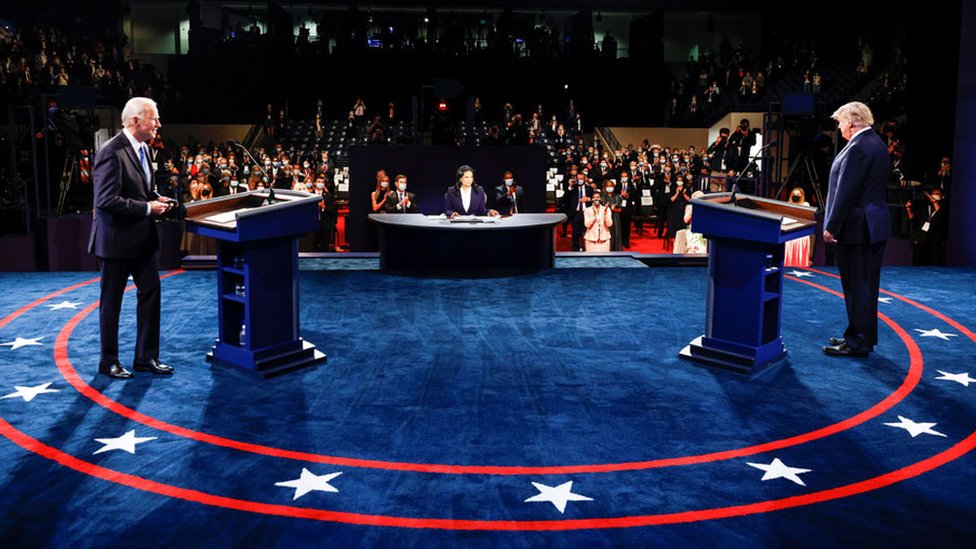 Presidential debate: Trump and Biden row about Russia and China money