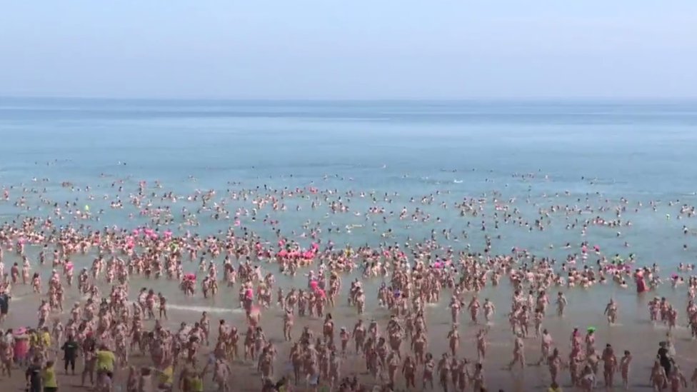 Skinny dip: World record broken on County Wicklow beach