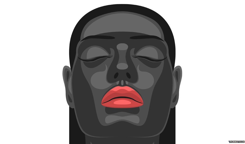 Графическое изображение темнокожей женщины