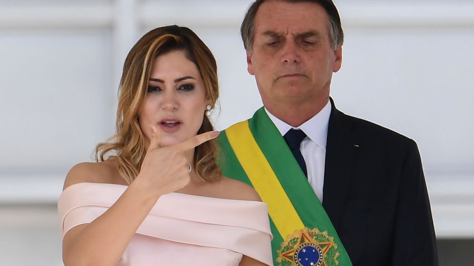 Michelle y Jair Bolsonaro.