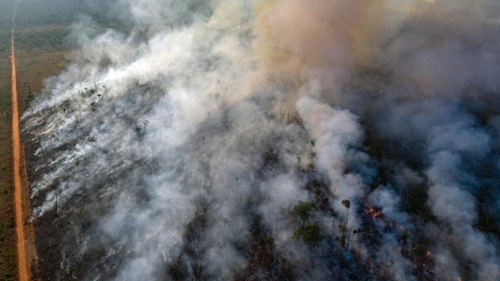Пожар в Мату-Гросу, Бразилия