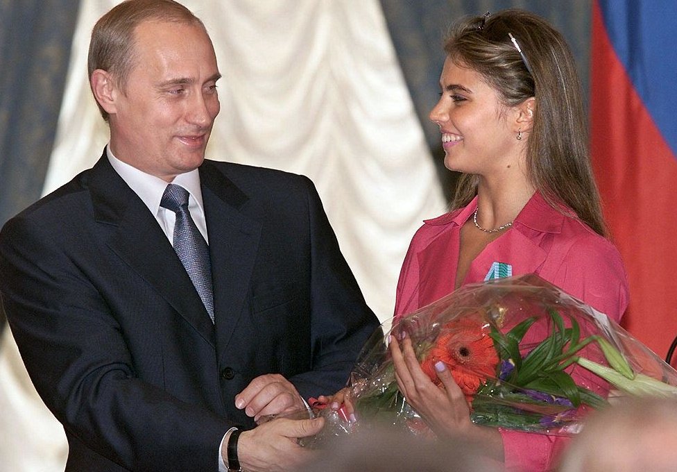 2001年，普京和卡巴耶娃