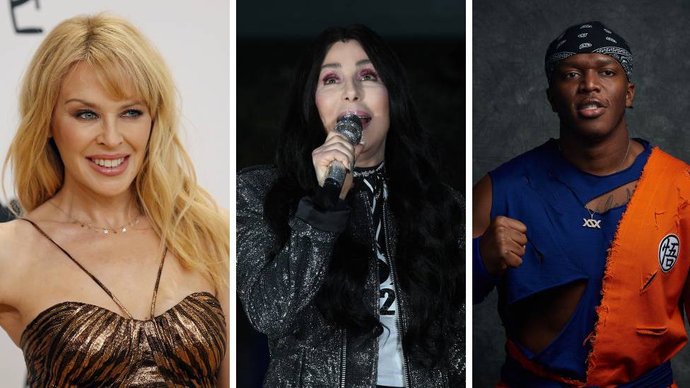 Kylie Minogue, Cher and KSI all appear on the charity song