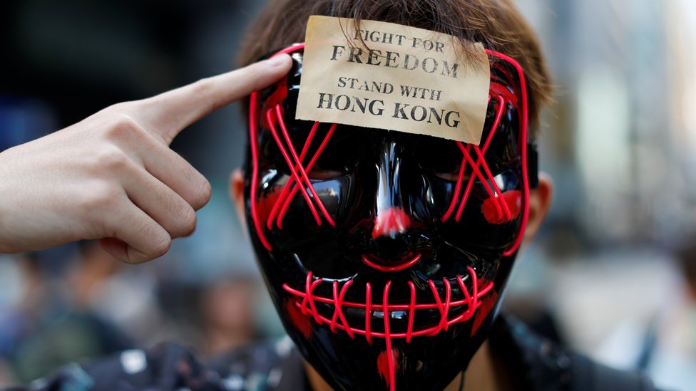 Download In Pictures The Face Masks Hong Kong Wants To Ban Bbc News PSD Mockup Templates