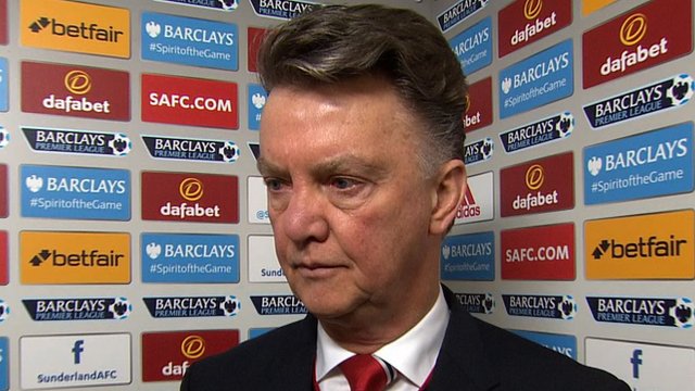 Manchester United manager Louis Van Gaal