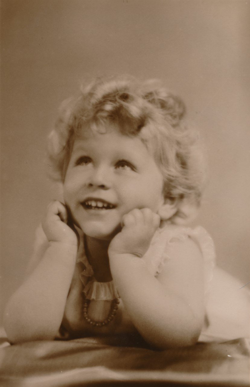 A Royal Smile. H.R.H. Princess Elizabeth', circa 1929. The future Queen Elizabeth II (born 1926) aged about three years old.