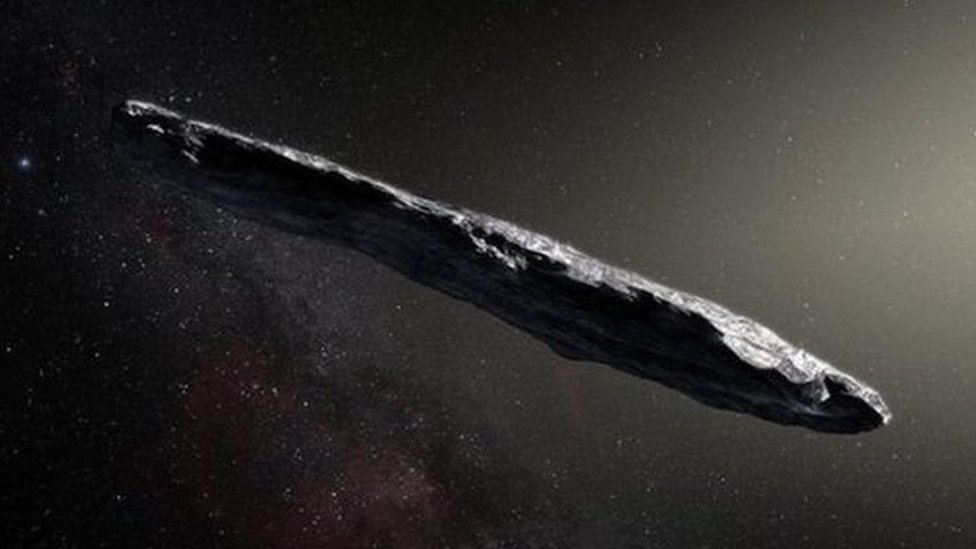 Ilustração de Oumuamua