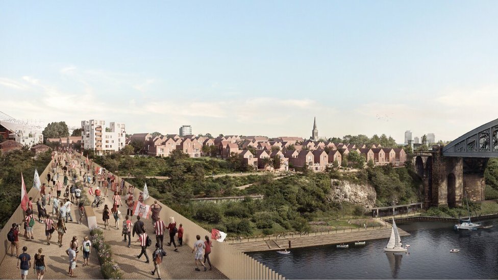 Sunderland £31m stadium footbridge plan takes step forward