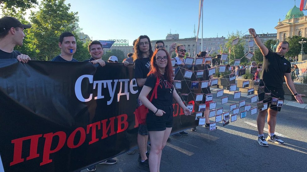 „Srbija protiv nasilja“: Poruke za pravosuđe i blokada mosta Gazela na jedanaestom protestu dela opozicije na ulicama Beograda 3 Beograd. 15. jul 2023.