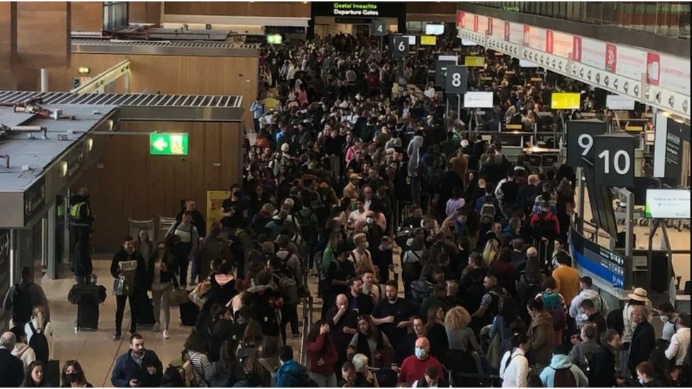 Dublin Airport Delays caused by staff shortages could last until June