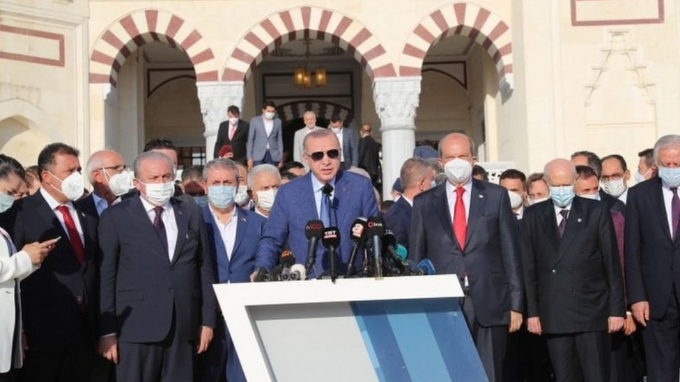 Erdoğan'ın iki günlük Kıbrıs ziyaretinde MHP lideri Devlet Bahçeli de vardı