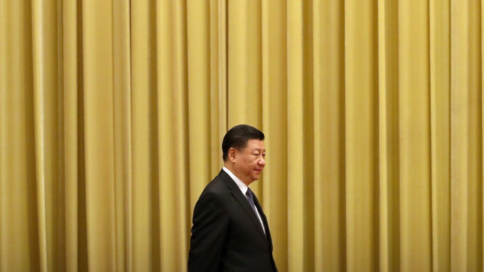 Chinese President Xi Jinping arrives for an event to commemorate the 40th anniversary of the Message to Compatriots in Taiwan at the Great Hall of the People January 2, 2019 in Beijing, China