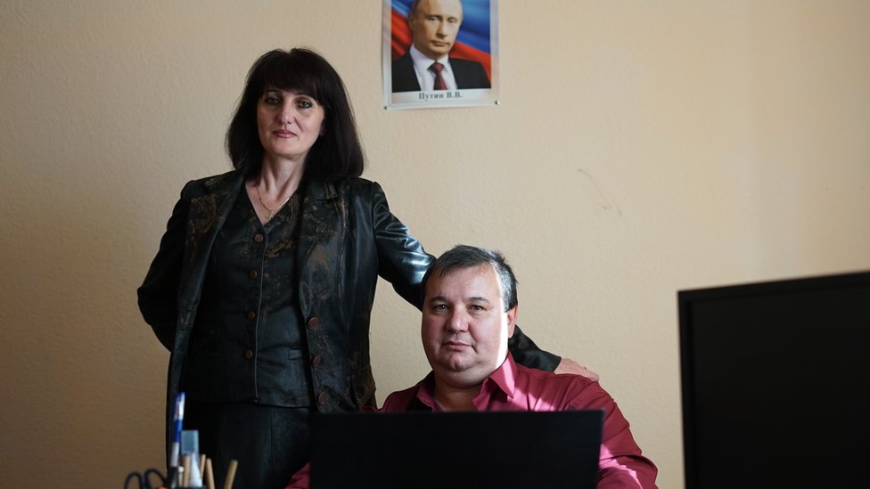 Tatiana y Gennady Shchepalkin juntos. (Crédito: Paul Harris) Tatiana y Gennady Shchepalkin