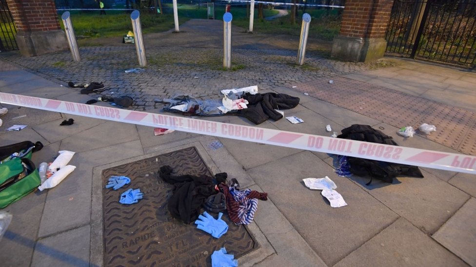 escena de crimen en Londres