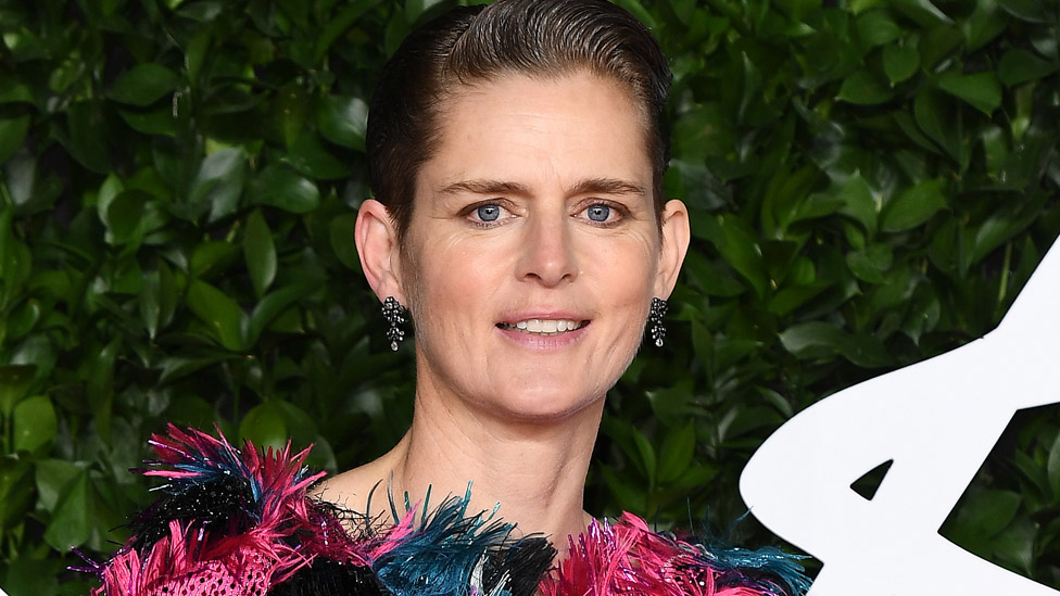 Stella Tennant arrives at The Fashion Awards 2019 held at Royal Albert Hall