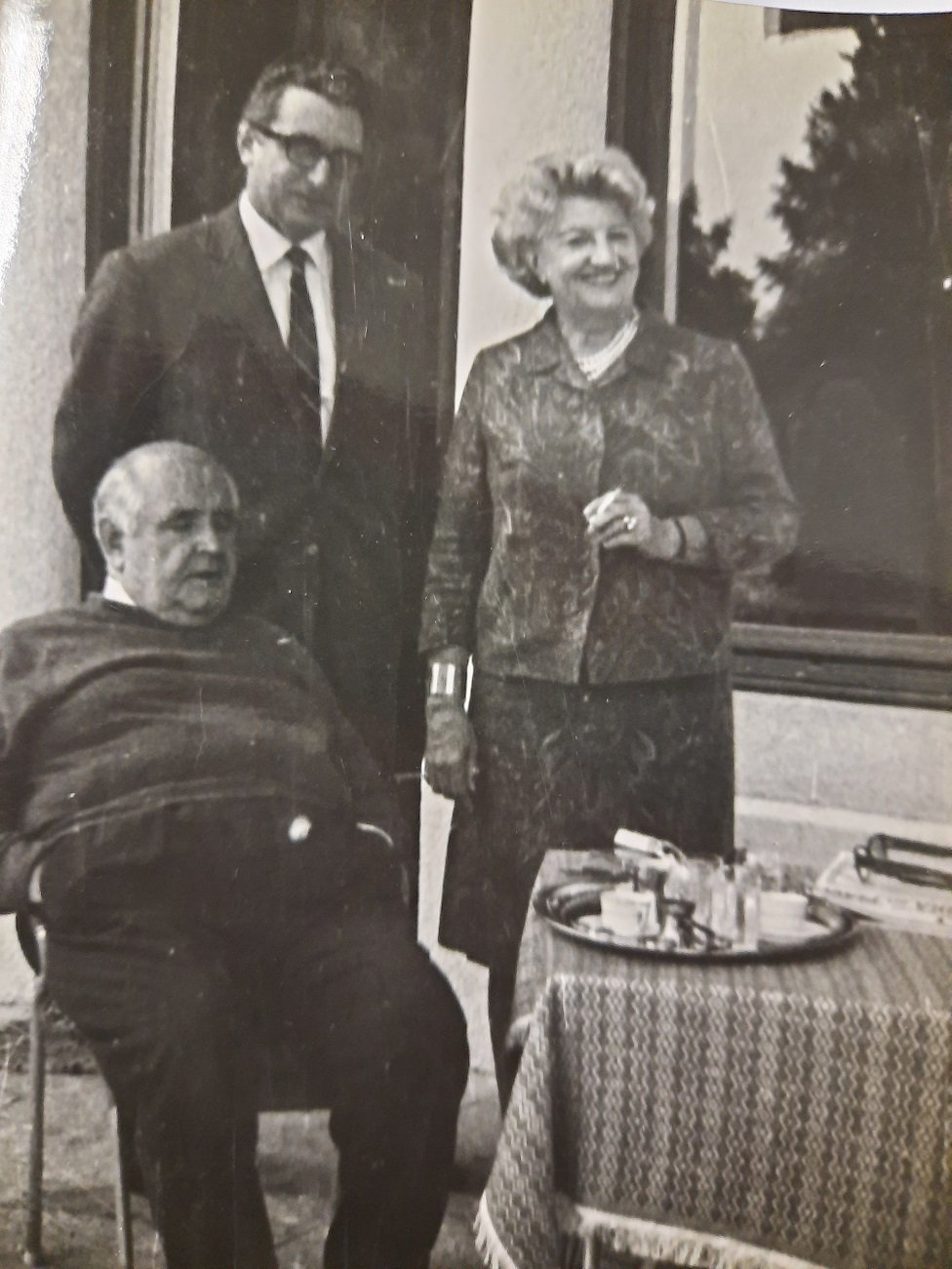 Krleža i Bela sa Franjom Tuđmanom