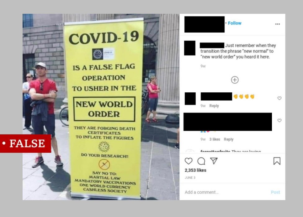 False conspiracy claims about Covid-19