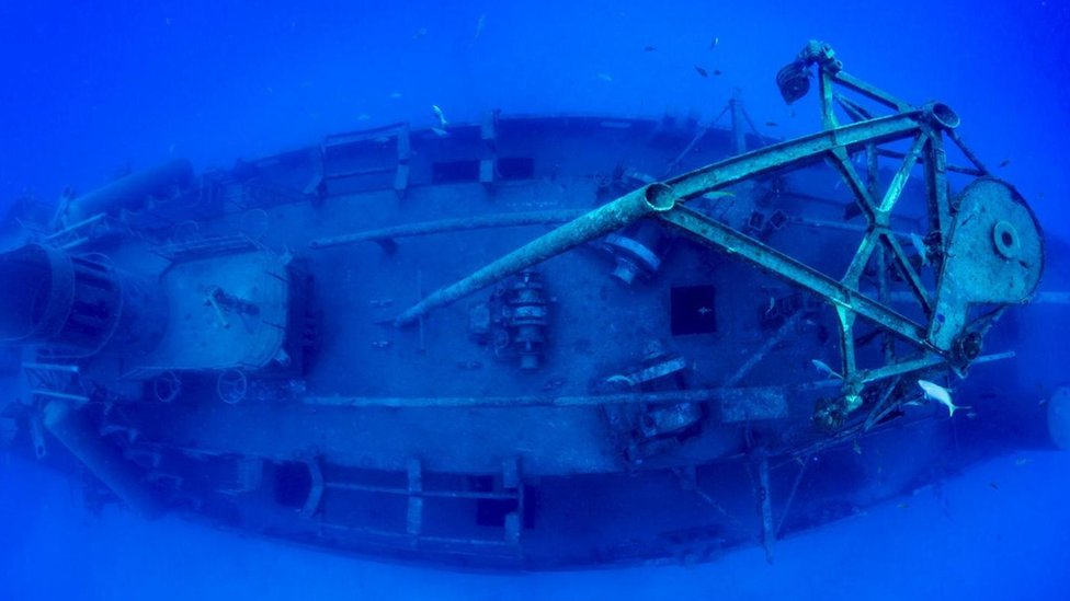"Naufragios como el de la embarcación USS Kittiwake pueden requerir fotos panorámicas", según Jennifer Idol. Foto: Jennifer Idol Restos de la embarcación USS Kittiwake. Foto: Jennifer Idol