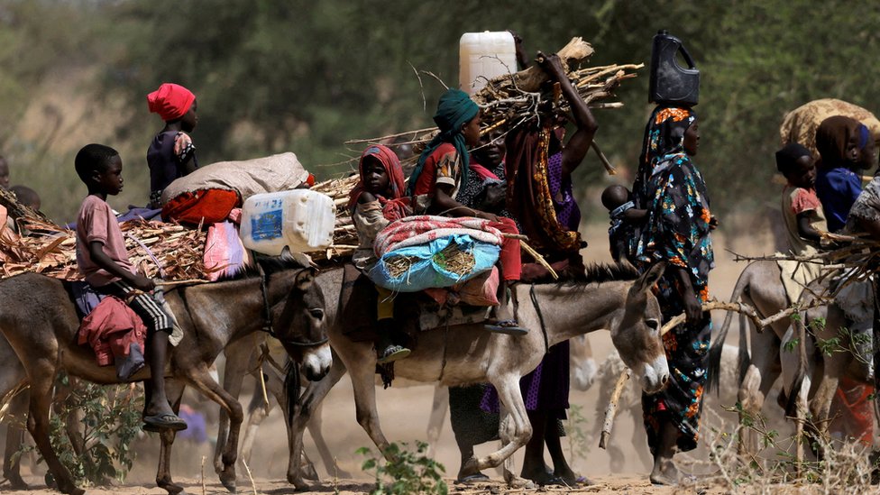 Izbeglice u Sudanu beže od sukoba