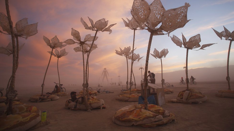 Арт-инсталляция Пульс и Блум, Burning Man 2014