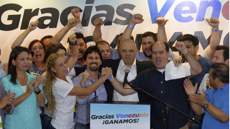 El triunfo en las legislativas de 2015 fue el mayor triunfo de la MUD hasta el momento. Opositores