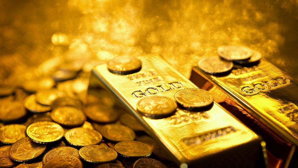 Barras de oro.