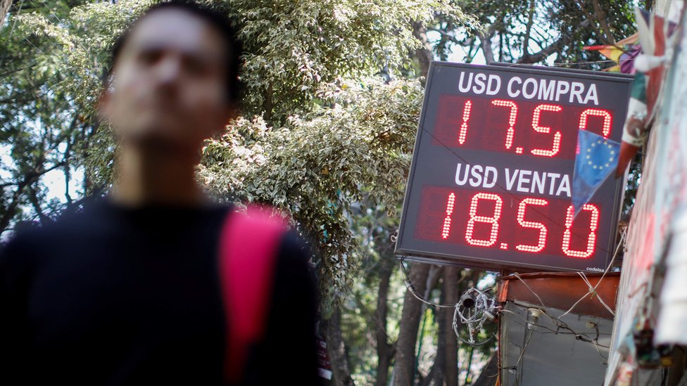 The future of the peso is linked to the slowdown in the US economy.