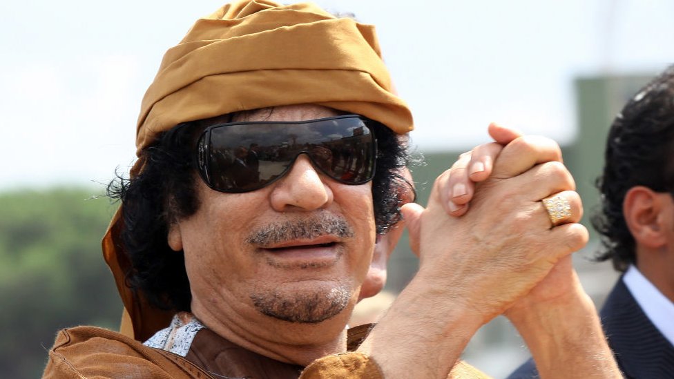 Лидер Ливии Муаммар Каддафи