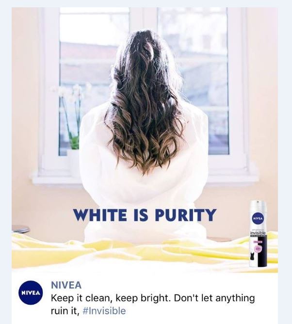 Nivea removes &#39;white is purity&#39; deodorant advert branded &#39;racist&#39; - BBC News