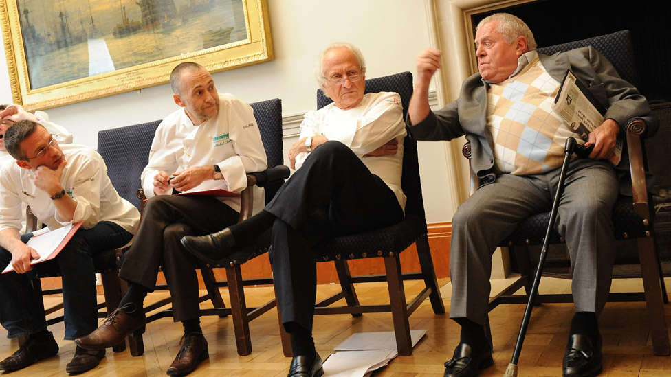 The Roux dynasty (left-right): Alain Roux, Michel Roux Jnr, Michel Roux and Albert Roux in 2009