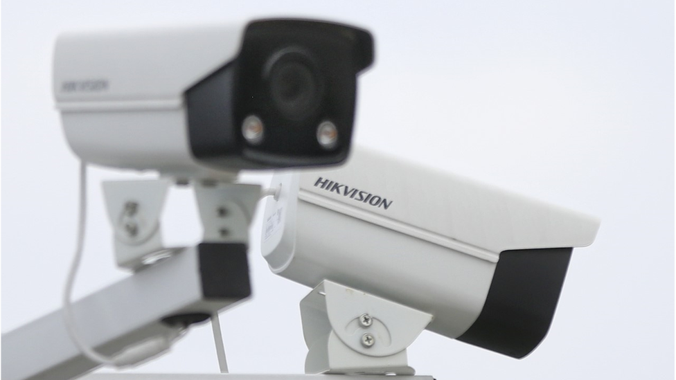 Chinese-made Hikvision security cameras