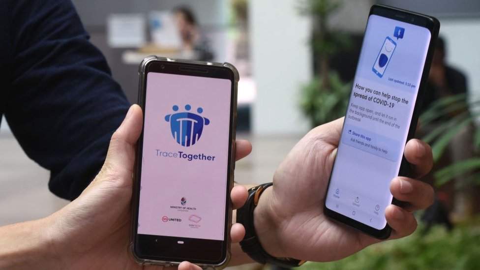 Singapore`s TraceTogether mobile app