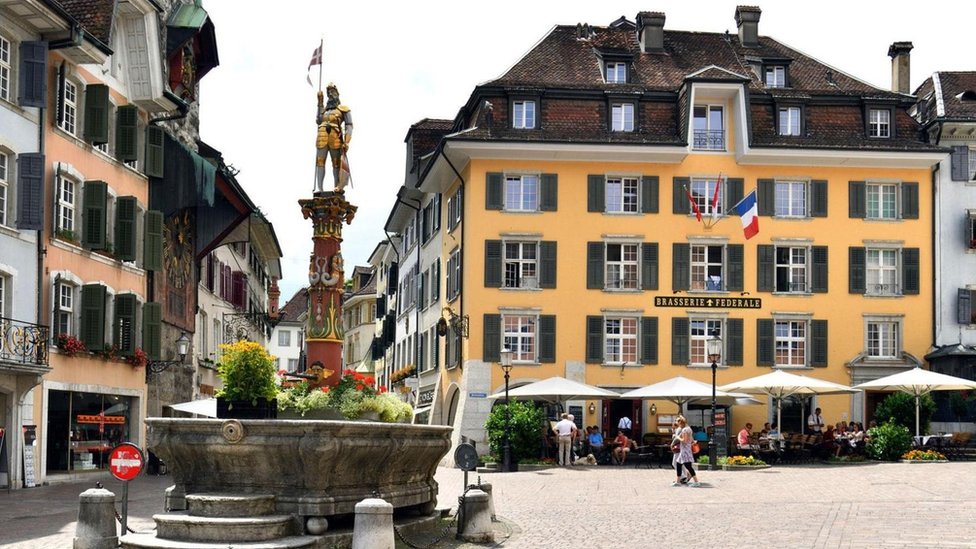 Una plaza de Solothurn