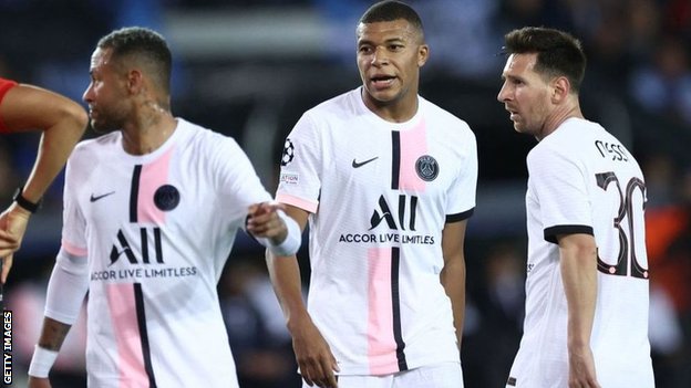ميسي بقميص باريس سان جيرمان لأول مرة في دوري أبطال أوروبا