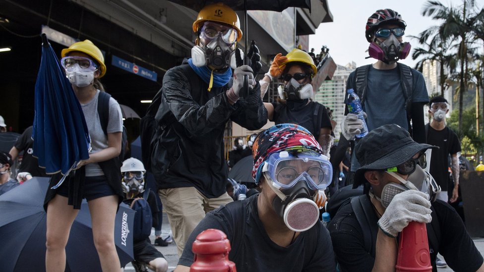 香港「反送中」示威者在黃大仙布防（5/8/2019）