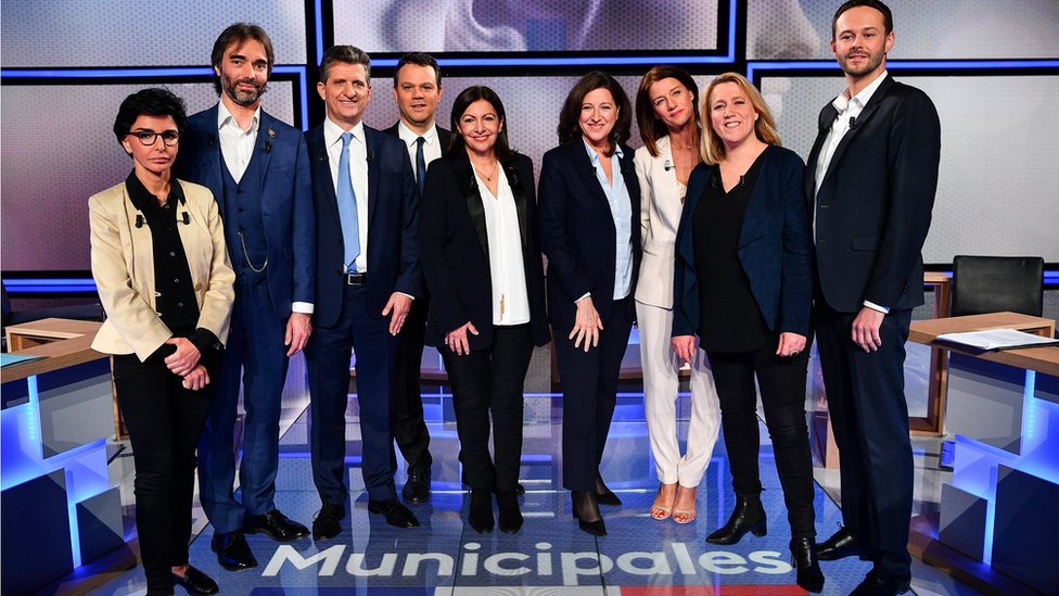 Кандидаты на выборах мэра Парижа присутствуют на дебатах 10 марта