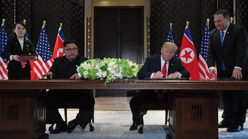 Kim Jong Un y Donald Trump firman un acuerdo en Singapur