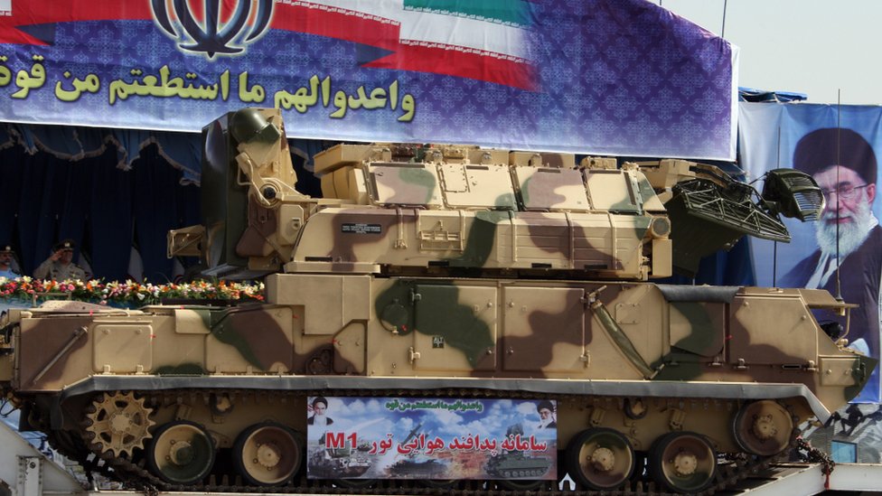 Russian-made Tor missile system in Iran. File photo