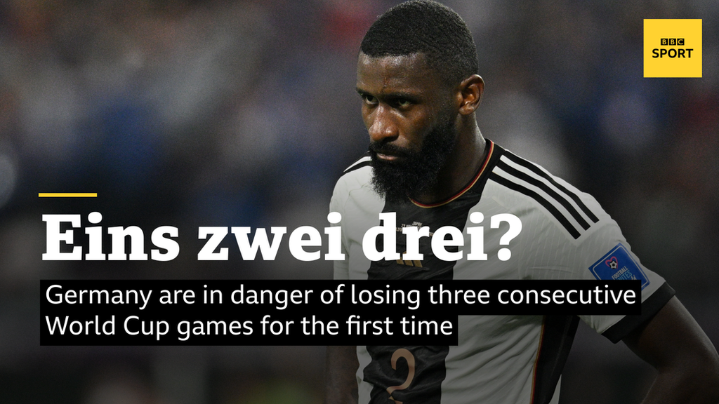 Germany are in danger of losing three consecutive World Cup games for the first time