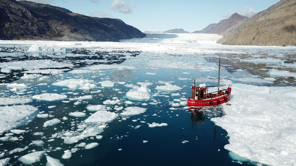Led koji se topi na Grenlandu