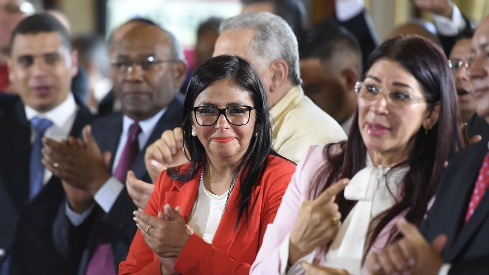 Delcy Rodríguez se convirtió con Maduro en una figura de cada vez mayor peso en el gobierno. Delcy Rodríguez