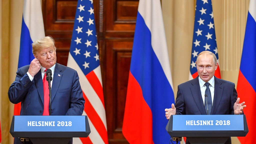 Trump Putin News Conference In Helsinki Bbc News